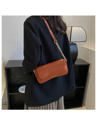 Replica  New Simple Casual Brown Shoulder Bags #800908 $21.45 USD for Wholesale