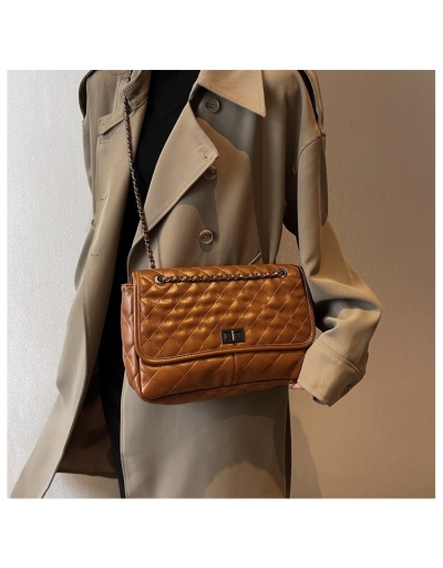 Replica  Fashion Pure Color Rhombus Lattice Women's Bag #800914 $31.80 USD for Wholesale