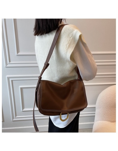 Replica  Street Soft Leather Large Capacity Shoulder Bag #800916 $41.60 USD for Wholesale