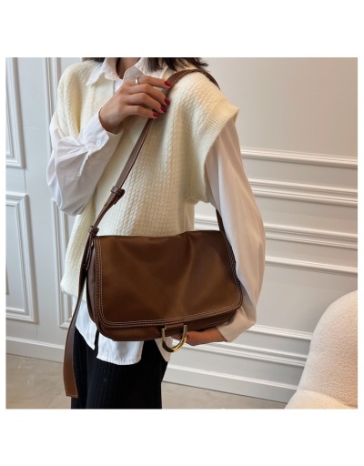 Replica  Street Soft Leather Large Capacity Shoulder Bag #800916 $41.60 USD for Wholesale