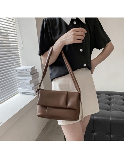 Replica Stylish Ladies Pure Color Hasp One Shoulder Bags #800917 $37.80 USD for Wholesale