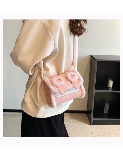 Plush Patchwork  Cute Cross Body Shoulder Bags #800919 $39.90 USD, Wholesale Fashion Shoulder Bags