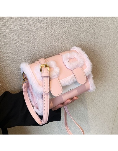 Replica Plush Patchwork  Cute Cross Body Shoulder Bags #800919 $39.90 USD for Wholesale