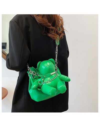 Replica  Girl Pure Color PU Cute Doll Shoulder Bag #800926 $52.35 USD for Wholesale