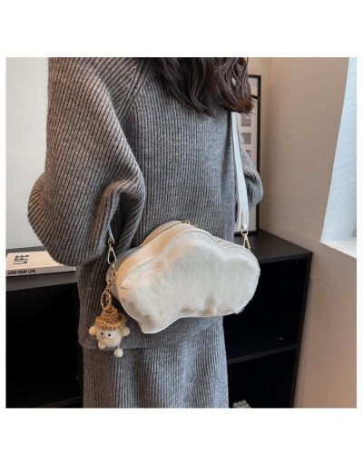 Replica  Pure Color Plush Cloud Bags For Women #800933 $37.57 USD for Wholesale