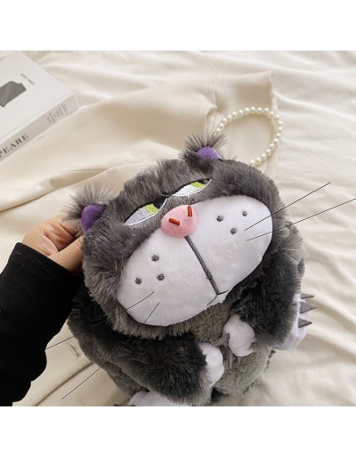 Replica  2022 Plush Cartoon Pearl Cute Cat Messenger Bag #800942 $30.63 USD for Wholesale