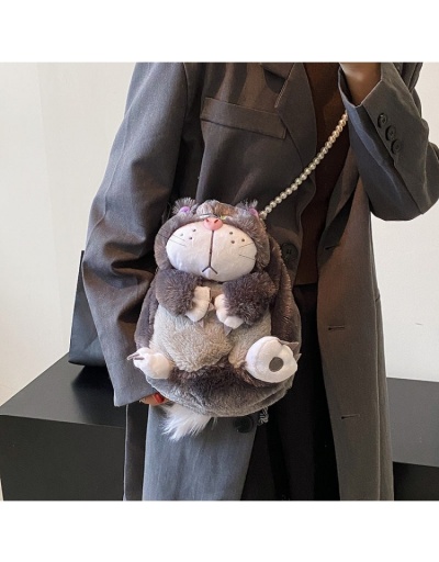 Replica  2022 Plush Cartoon Pearl Cute Cat Messenger Bag #800942 $30.63 USD for Wholesale