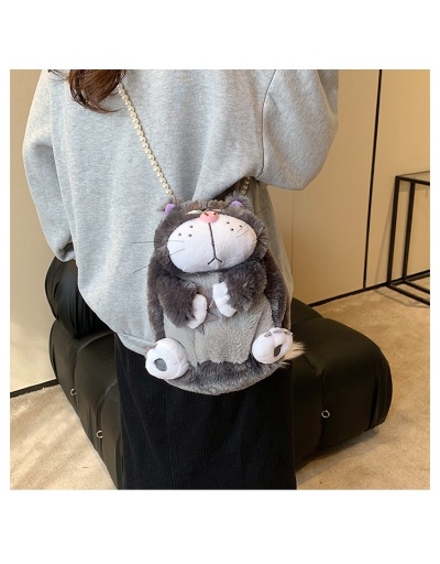 Replica  2022 Plush Cartoon Pearl Cute Cat Messenger Bag #800942 $30.63 USD for Wholesale