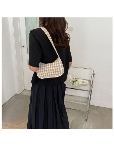 Replica Casual Canvas  Houndstooth Ladies Shoulder  Bags #800949 $9.38 USD for Wholesale