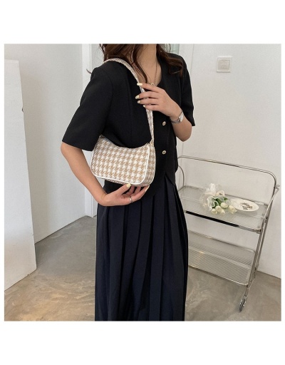 Replica Casual Canvas  Houndstooth Ladies Shoulder  Bags #800949 $9.38 USD for Wholesale