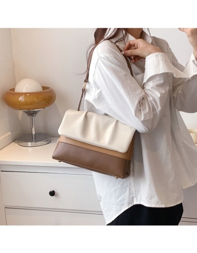 Replica  Summer PU Contrast Color Women's Shoulder Bags #800963 $45.29 USD for Wholesale