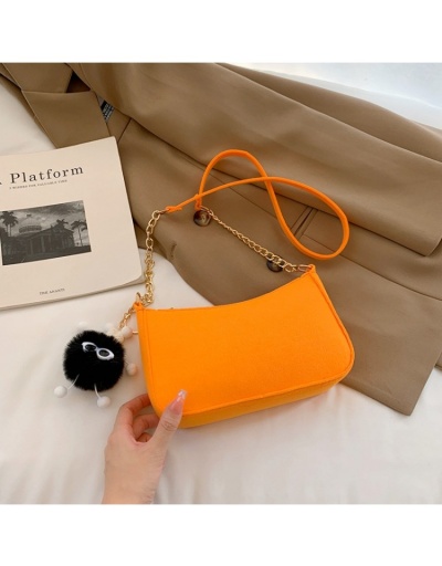  PU Pure Color Shoulder Bags For Women #800968 $18.20 USD, Wholesale Fashion Shoulder Bags