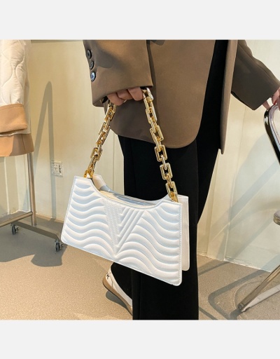 Fashion Trends Solid Golden Chain Shoulder Bag #800976 $15.00 USD, Wholesale Fashion Shoulder Bags