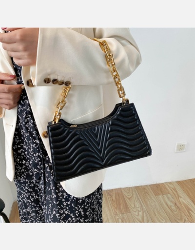 Replica Fashion Trends Solid Golden Chain Shoulder Bag #800976 $15.00 USD for Wholesale