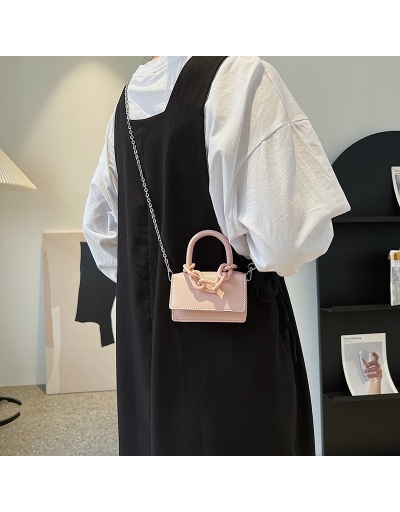 Replica  PU Pure Color Chain Women's Small Square Bag #800977 $10.86 USD for Wholesale