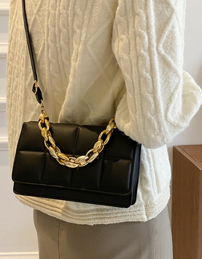 Replica Grid Casual Chain Hasp Shoulder Bag #800983 $32.56 USD for Wholesale