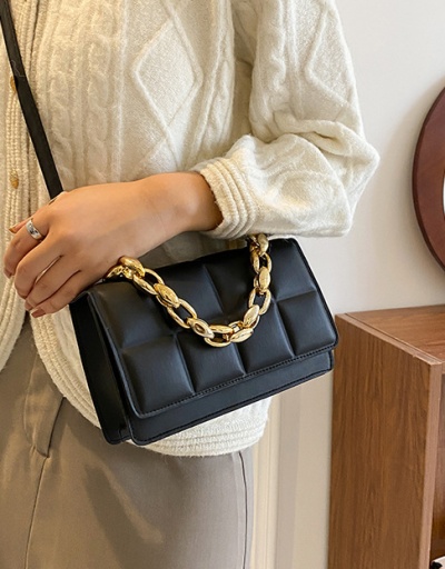 Replica Grid Casual Chain Hasp Shoulder Bag #800983 $32.56 USD for Wholesale