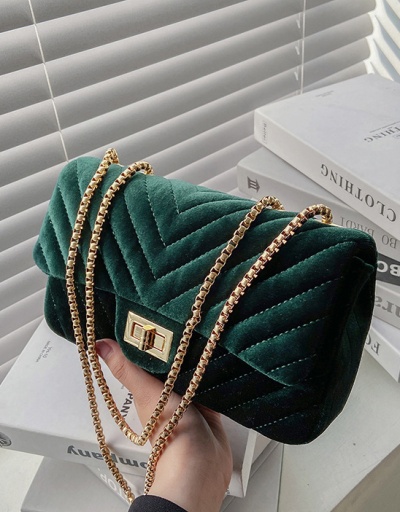 Replica Fashion Solid Chain Lock Shoulder Bags #800985 $30.27 USD for Wholesale