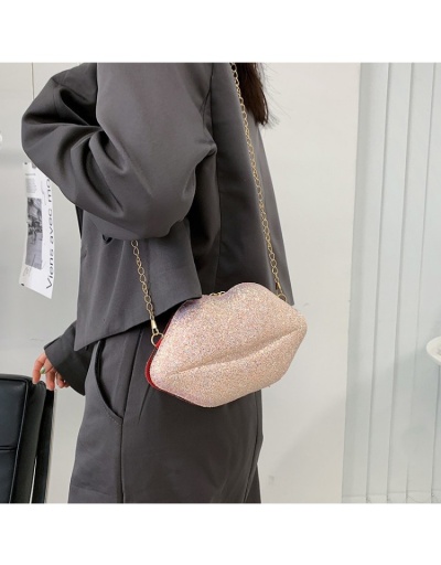 Replica Creative Funny Lip Shape Chain Shoulder Bags #800986 $10.80 USD for Wholesale