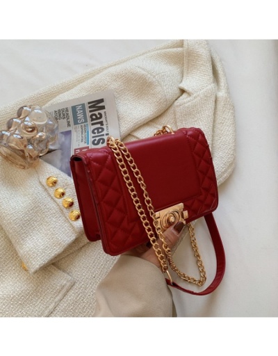 Replica Stylish White Rhombus Lattice  Chain Shoulder Bags #801008 $16.20 USD for Wholesale