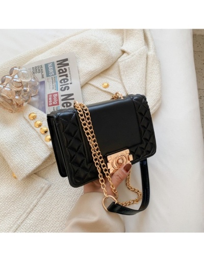 Replica Stylish White Rhombus Lattice  Chain Shoulder Bags #801008 $16.20 USD for Wholesale