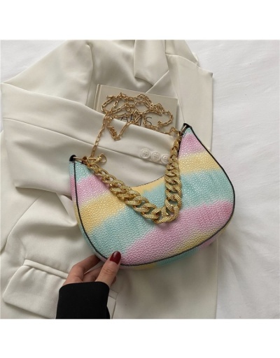 Women Chain Contrast Color Shoulder Bags #801011 $10.80 USD, Wholesale Fashion Shoulder Bags