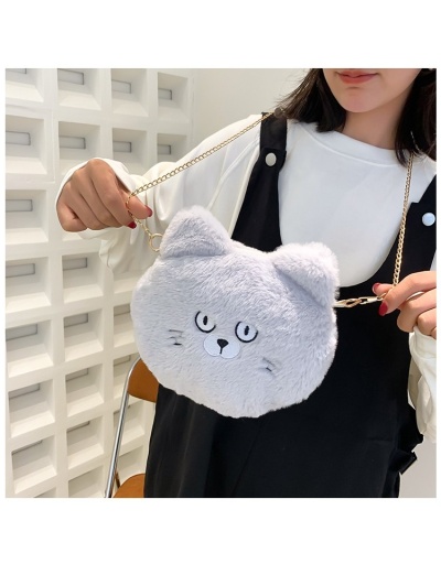 Replica Cute Fluffy Cat Chain Shoulder Bags #801016 $9.10 USD for Wholesale