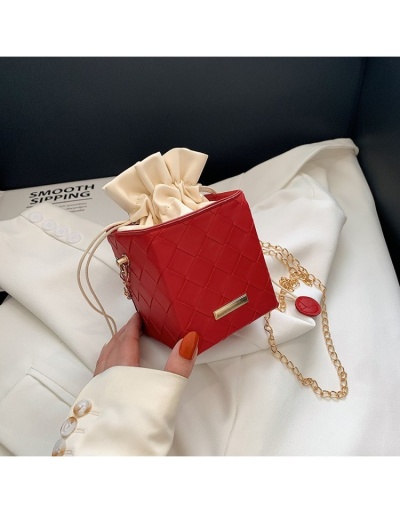 Replica  Fashion One Shoulder PU Simple Strap Small Square Bag #801019 $14.85 USD for Wholesale