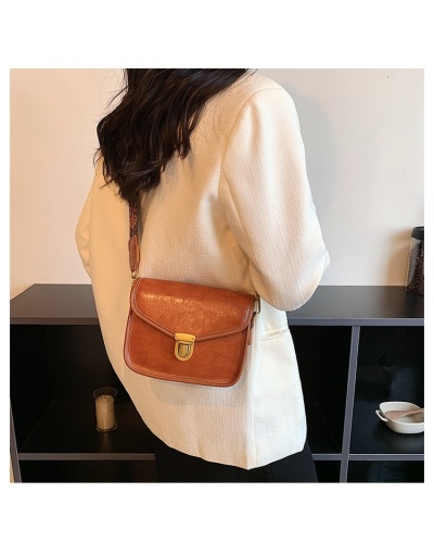 Replica Retro Simple Brown Ladies Shoulder Bags #801026 $22.75 USD for Wholesale