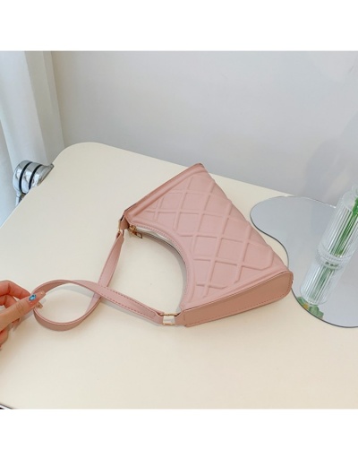 Replica Simple PU Rhombus Lattice Pure Color Armpit Bags #801036 $11.88 USD for Wholesale