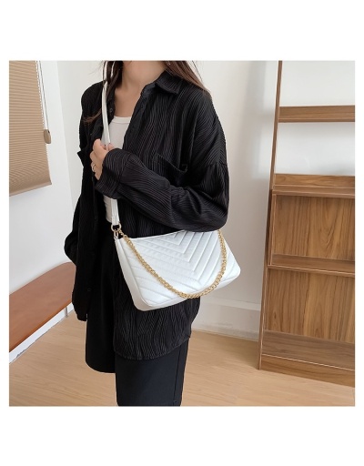 Replica Ladies Pure Color Chain Shoulder Bags #801040 $17.55 USD for Wholesale