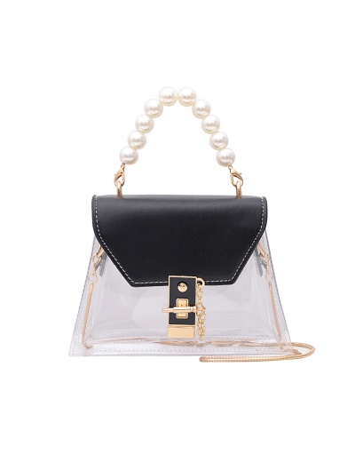 Chic Chain Faux-Pearl Visible Shoulder Bags #801048 $29.38 USD, Wholesale Fashion Shoulder Bags