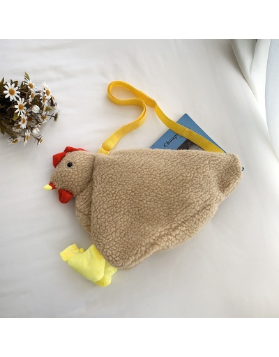  Summer Cartoon Rooster Plush Women's Cute Shoulder Bag #801051 $20.25 USD, Wholesale Fashion Shoulder Bags