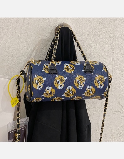 Replica Travel  Tiger Printed Cylinder Shape Shoulder Bags #801055 $33.18 USD for Wholesale