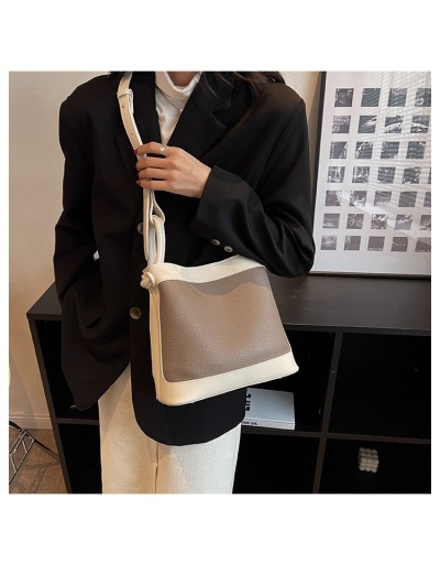 Color Blocking Patchwork Shoulder Bucket Bags #801058 $37.13 USD, Wholesale Fashion Shoulder Bags