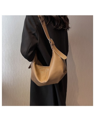 Pure Color Zip Black Dumpling Shoulder Bags #801060 $30.10 USD, Wholesale Fashion Shoulder Bags