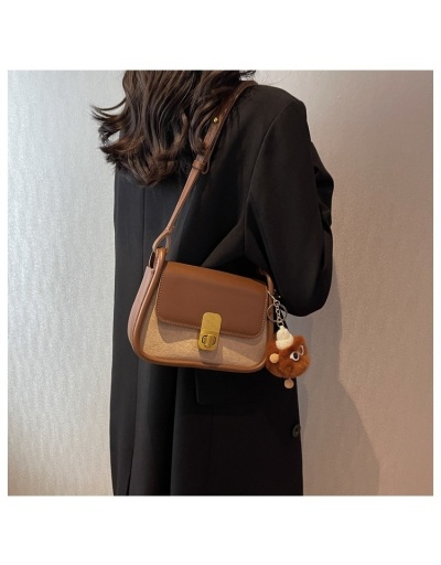 Replica  Fashion PU Contrast Color Shoulder Bag For Women #801063 $38.50 USD for Wholesale