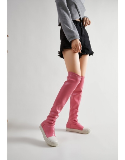 Replica Black Flat Over The Knee Boots  For Women #801073 $84.67 USD for Wholesale