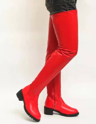 Replica  Fashion Pure Color Long Boots For Women #801085 $82.84 USD for Wholesale