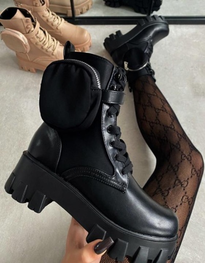 New Arrival Fashionable Chunky Ankle Boots #801092 $58.53 USD, Wholesale Fashion Boots