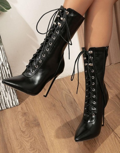 Trendy Nightclub Korean Style High Heel Boots #801098 $83.70 USD, Wholesale Fashion Boots