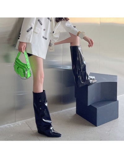 Replica Stylish Black Zip High Boots For Women #801139 $95.68 USD for Wholesale