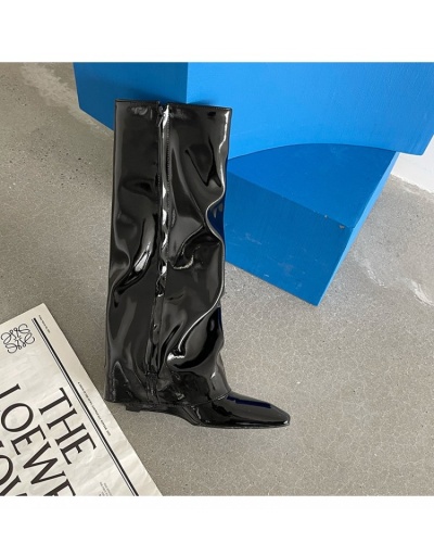 Replica Stylish Black Zip High Boots For Women #801139 $95.68 USD for Wholesale