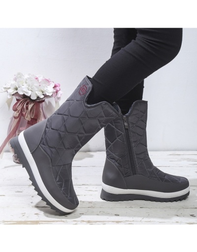  Pure Color Snow Boots For Women #801141 $76.71 USD, Wholesale Fashion Boots