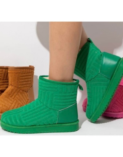 Replica Winter Cotton Solid Ankle Boots #801143 $61.13 USD for Wholesale