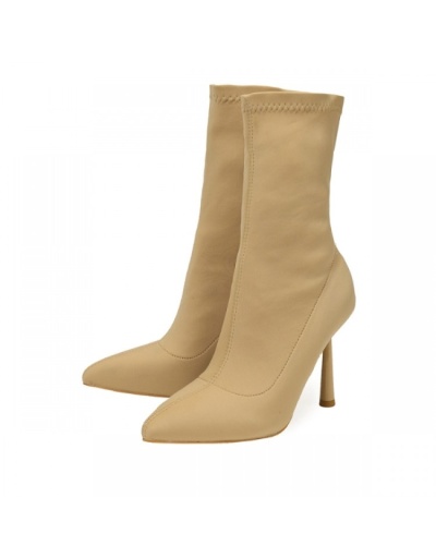 Replica Simple Solid Mid Calf  High Boots #801145 $84.20 USD for Wholesale