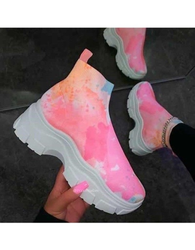 Tie Dye Casual Ankle Boots  #801149 $53.38 USD, Wholesale Fashion Boots