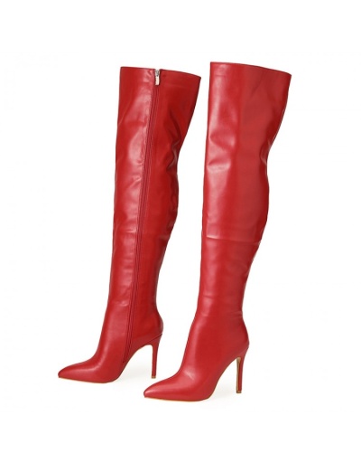 Replica Fashionable  Black Stiletto  Over The Knee High Boots #801162 $95.00 USD for Wholesale