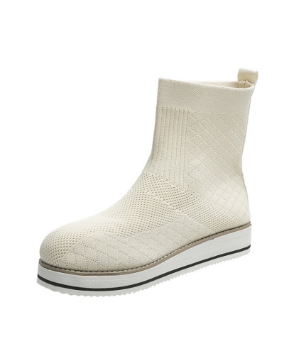 Replica  Fashion Pure Color Gauze Women's Martin Boots #801167 $45.53 USD for Wholesale