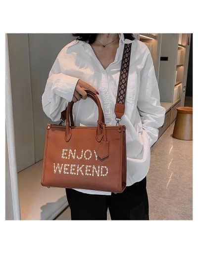 Replica  Niche Letter Large Capacity Tote Bag #801170 $58.88 USD for Wholesale